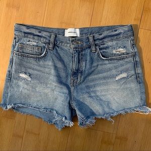 Current/Elliott denim distressed shorts Size 28